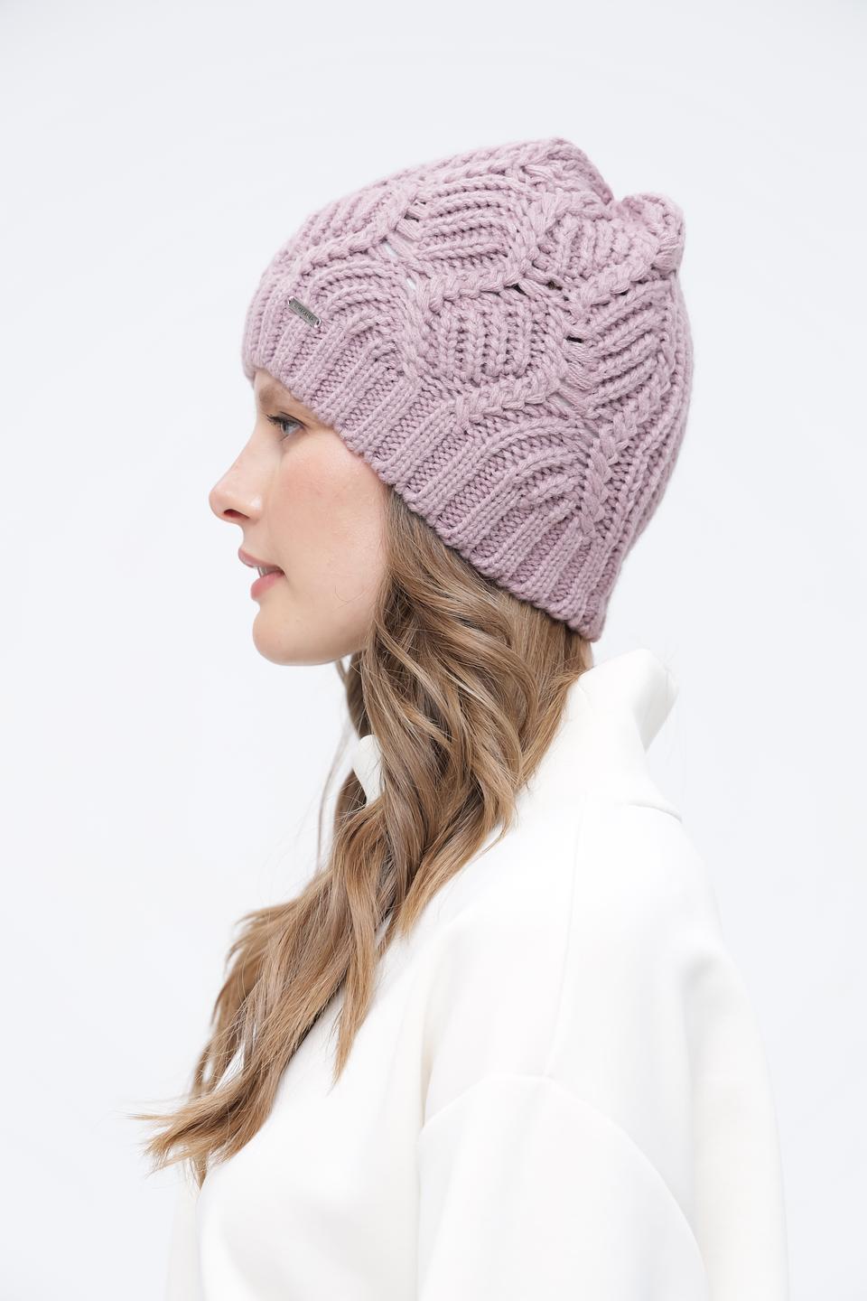 Шапка Wegener вязаная лавандовая