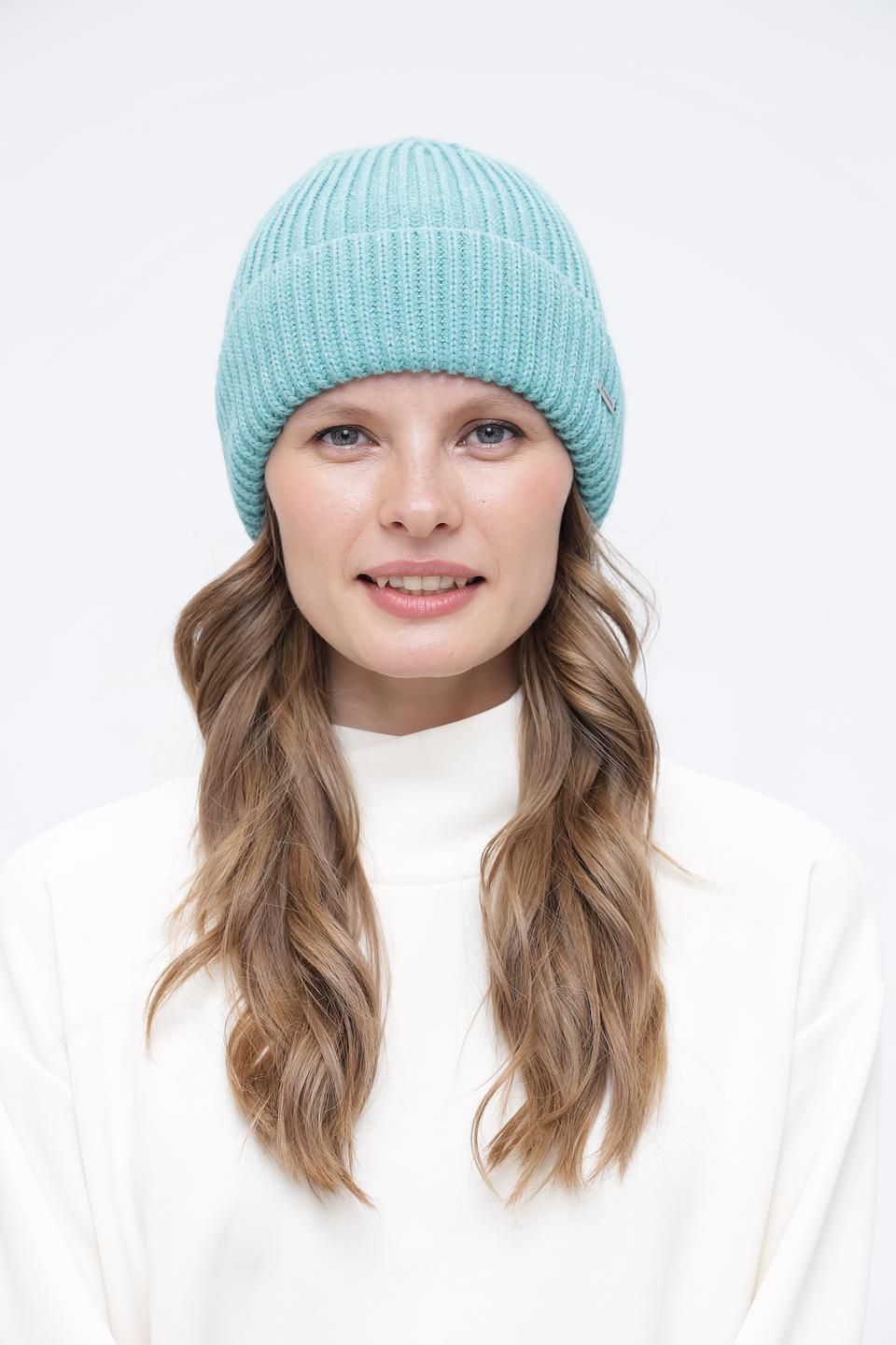 Шапка Wegener вязаная бирюзовая