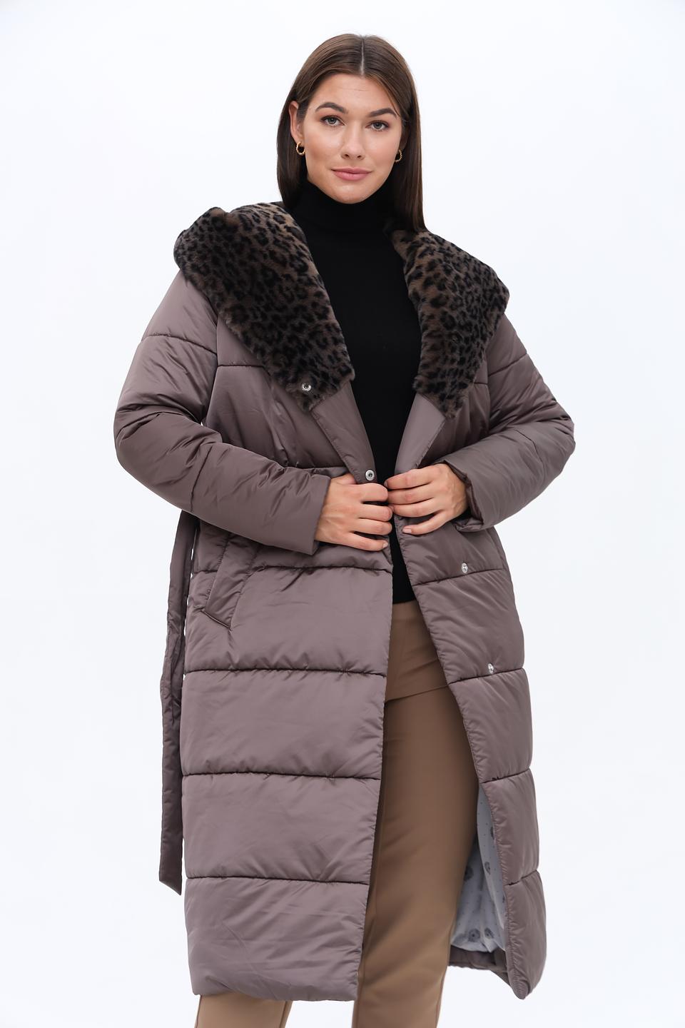 Пальто Electra style с меховым воротником