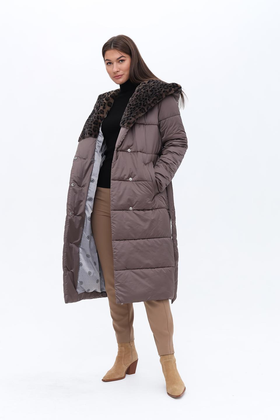 Пальто Electra style с меховым воротником