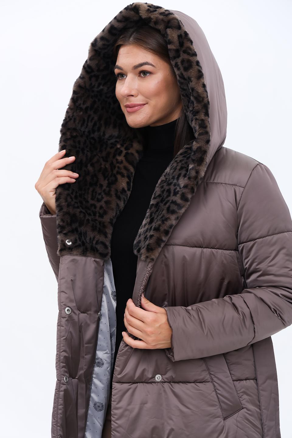 Пальто Electra style с меховым воротником