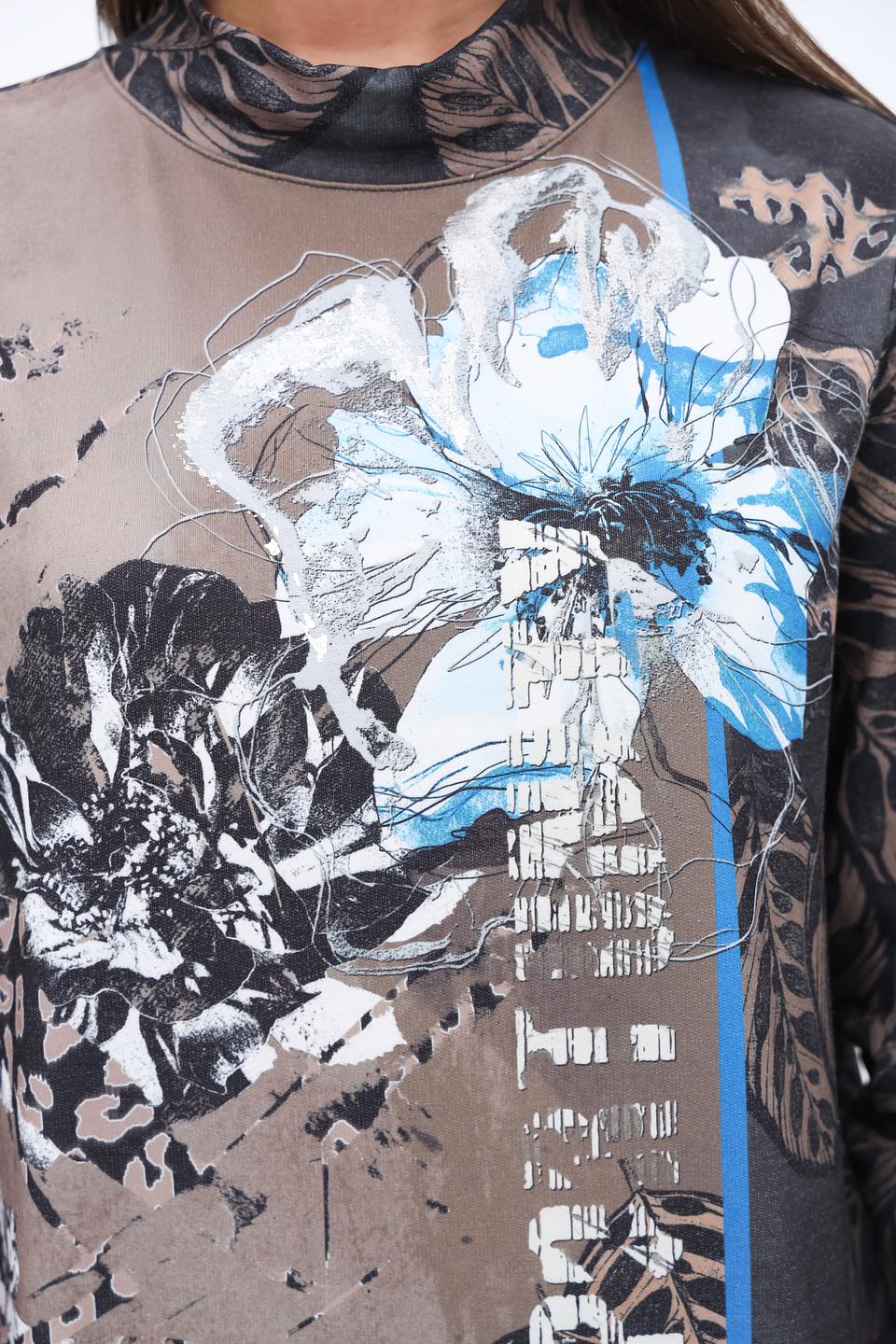 Блуза Frank Walder с цветочным принтом