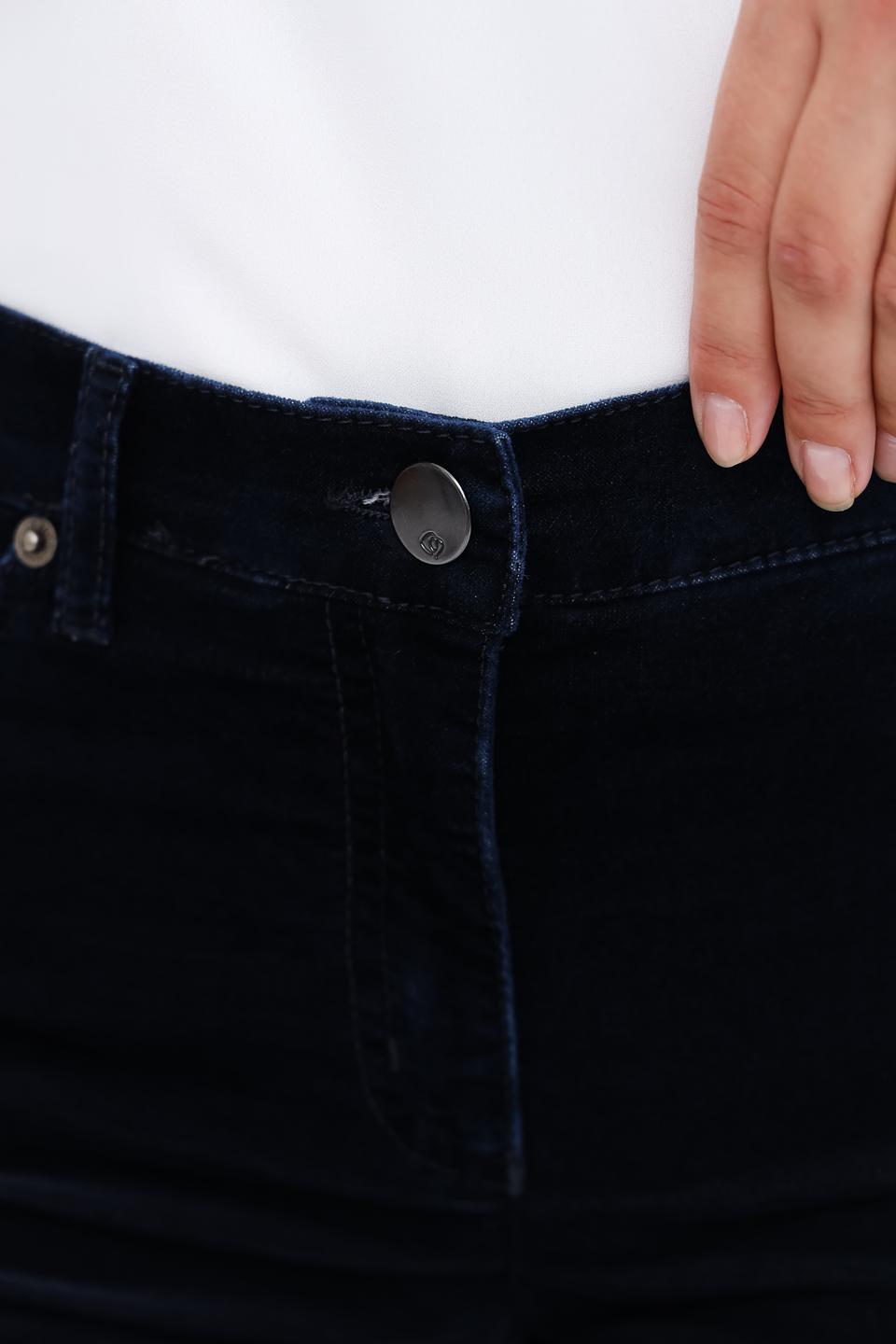 Брюки вельветовые Toni collection тёмно-синие