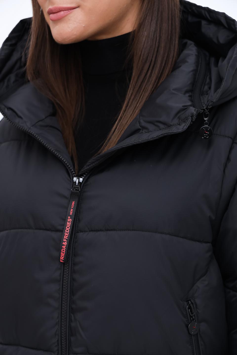 Пальто Frieda and Freddies чёрное стеганое