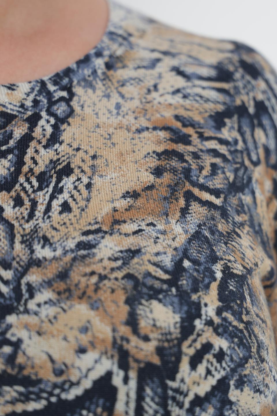 Пуловер Lebek с принтом