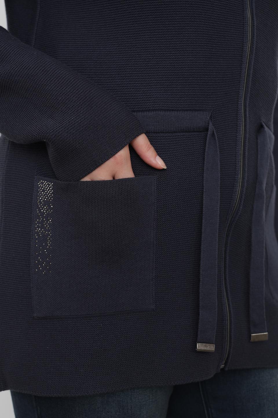 Жакет Lebek с карманами тёмно-синий