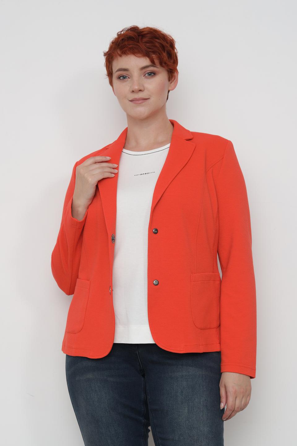 Жакет Lebek оранжевый приталенный