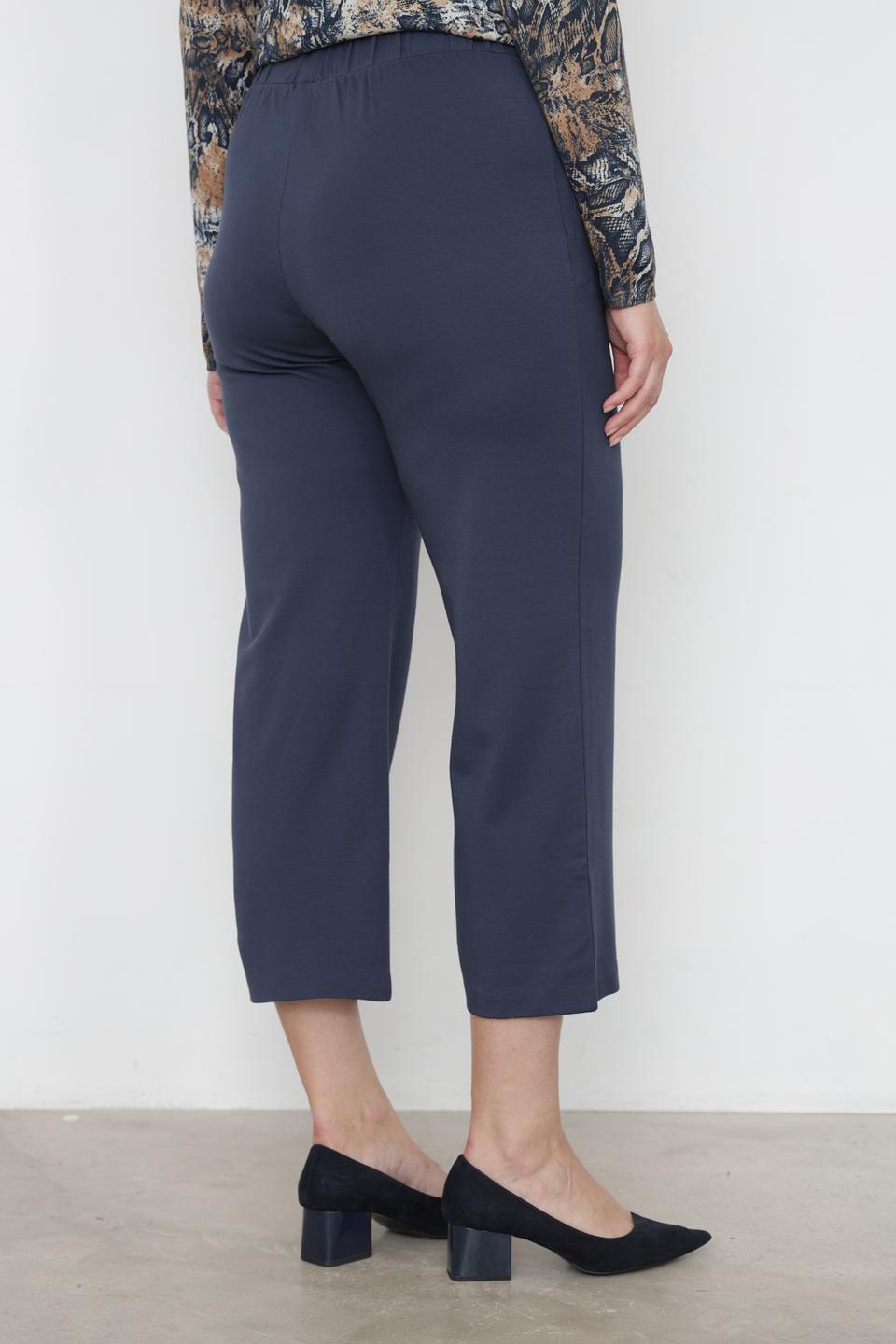 Брюки кюлоты Lebek темно-синие