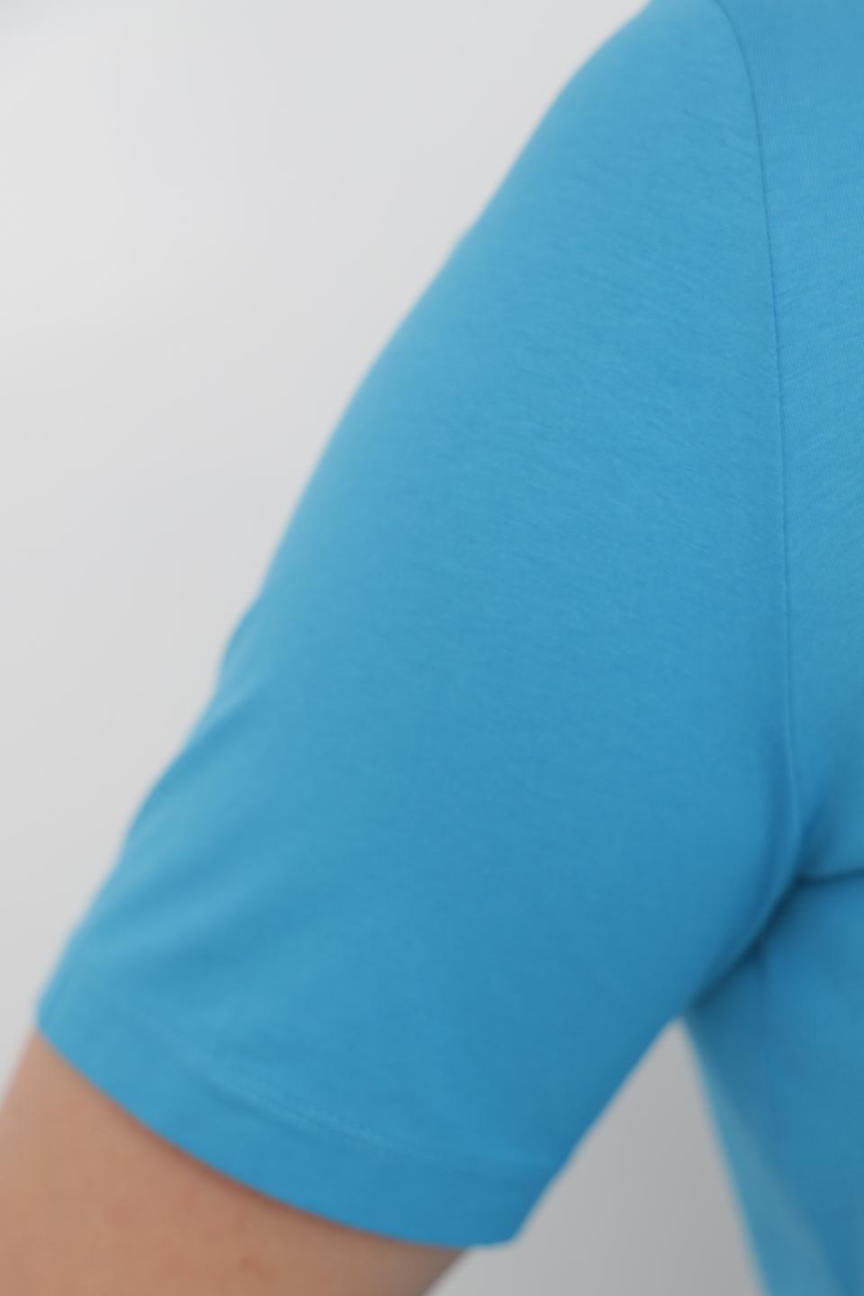 Футболка Samoon с принтом бирюзовая