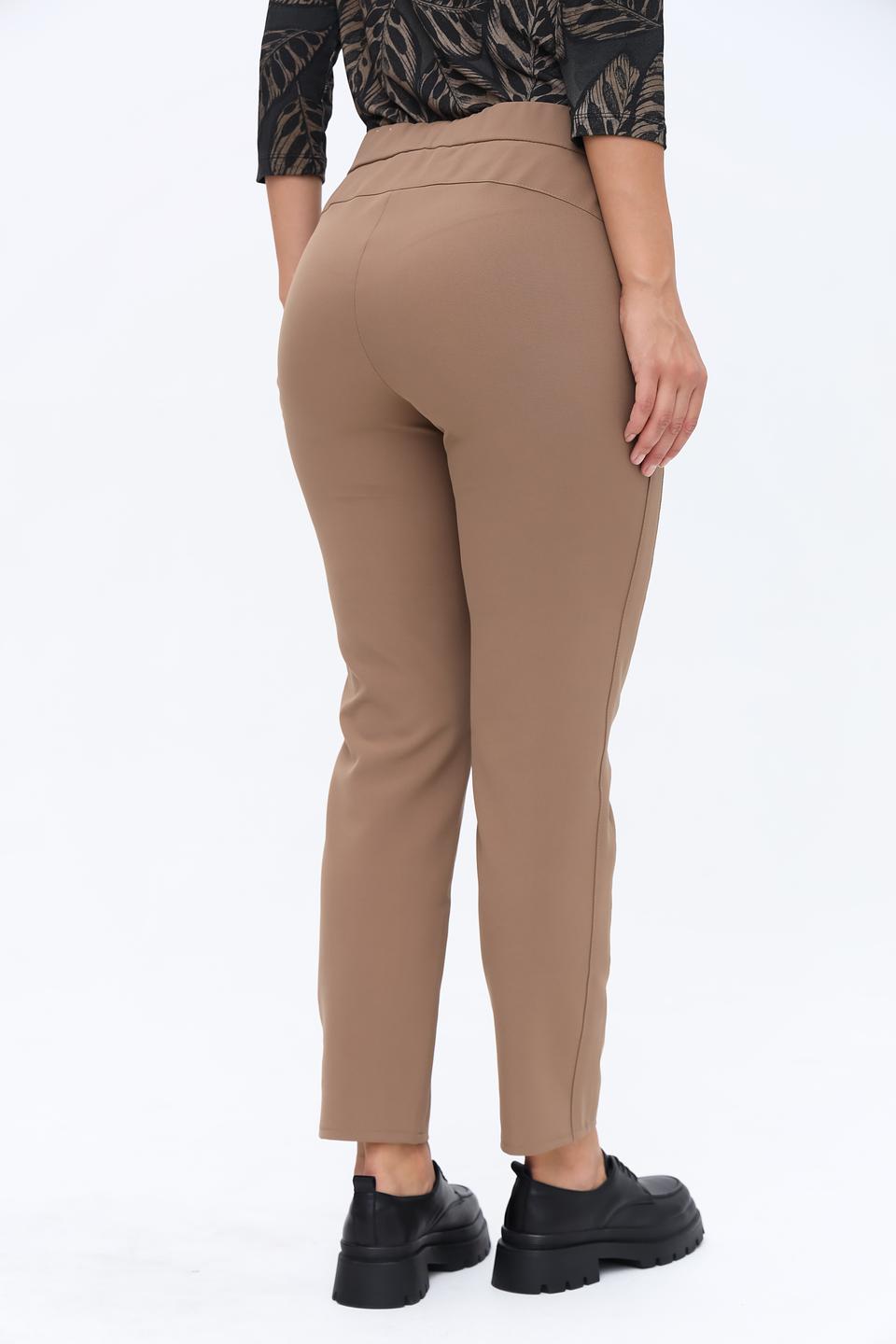 Брюки Frank Walder с молниями бежевые