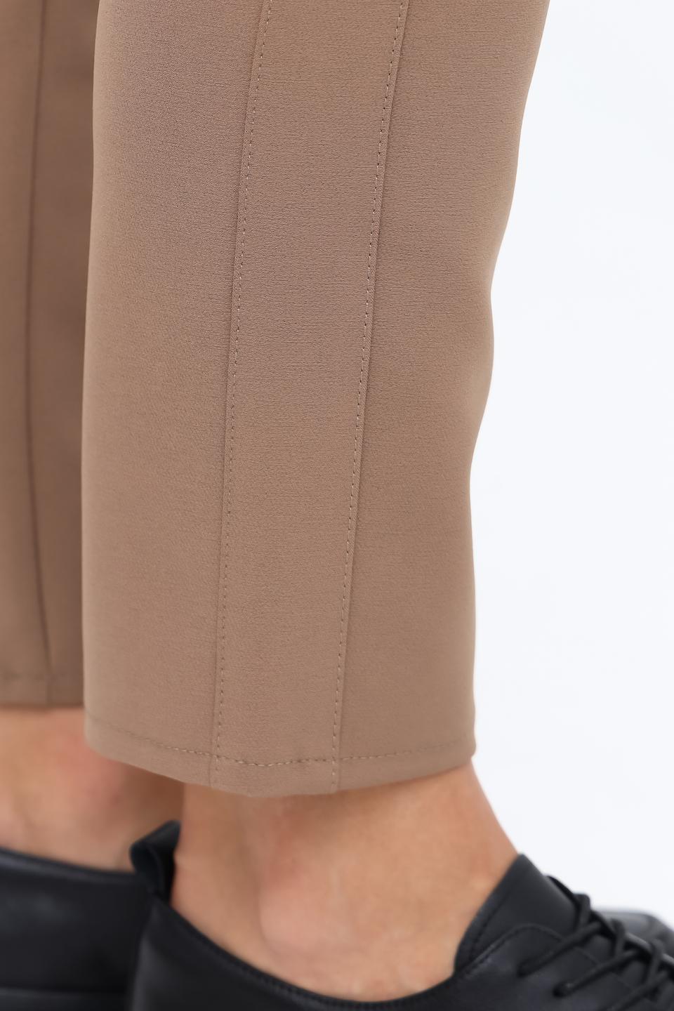 Брюки Frank Walder с молниями бежевые