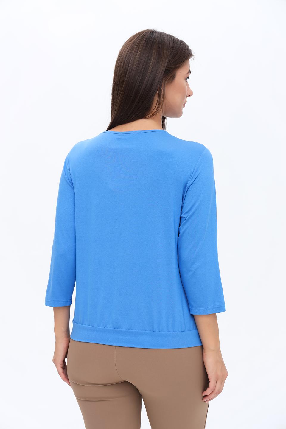 Блуза Frank Walder голубая с рукавом 3/4