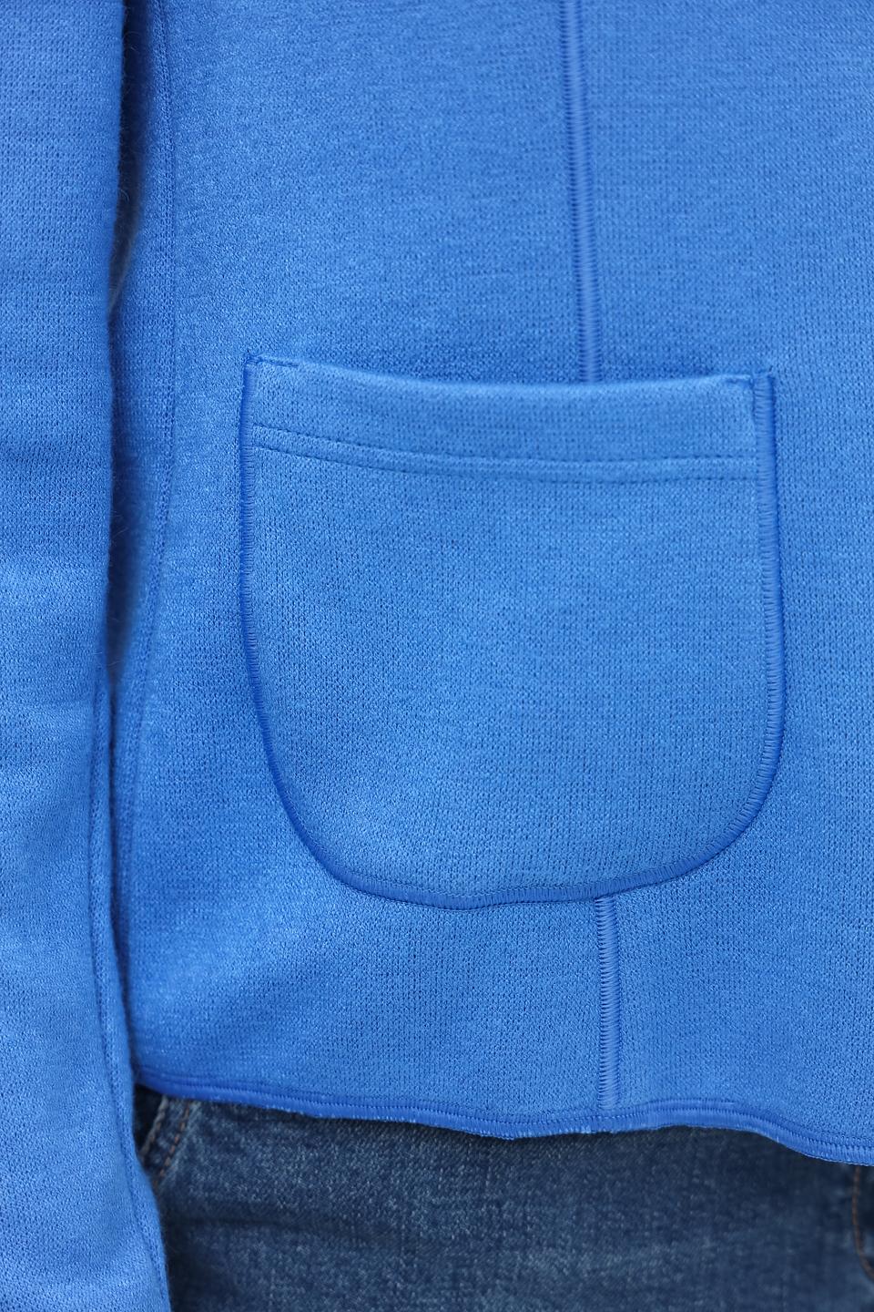 Жакет Frank Walder голубой приталенный