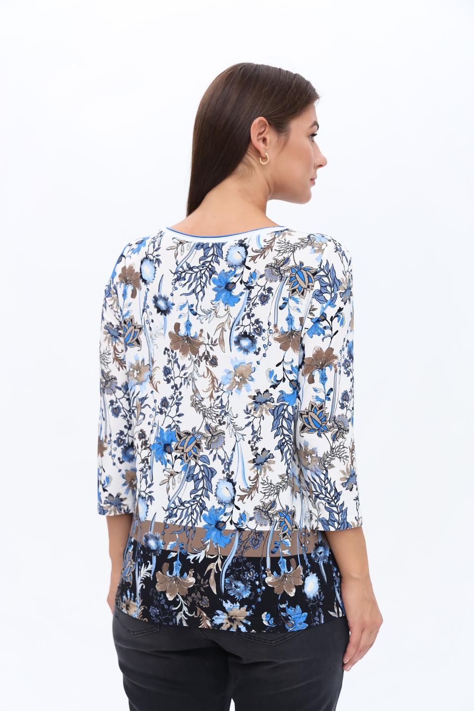 Лонгслив Frank Walder с цветочным принтом