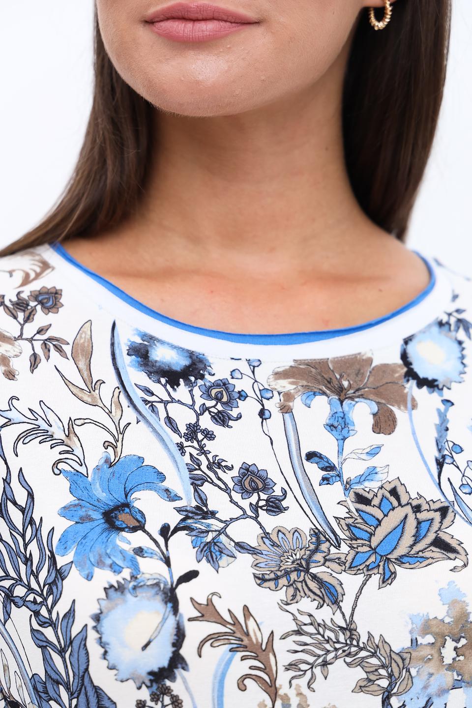 Лонгслив Frank Walder с цветочным принтом