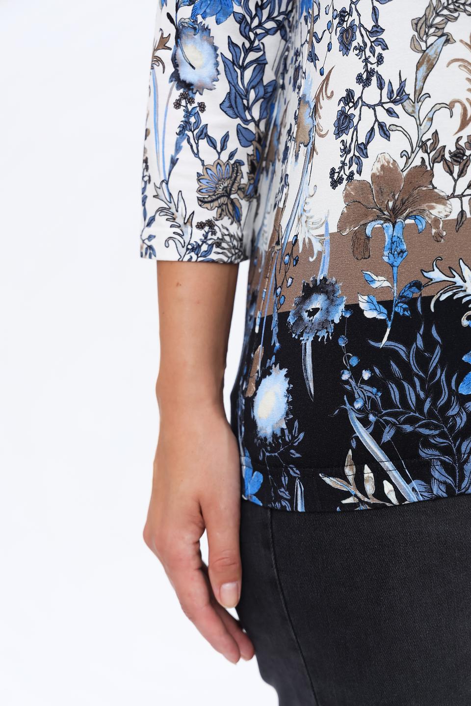 Лонгслив Frank Walder с цветочным принтом