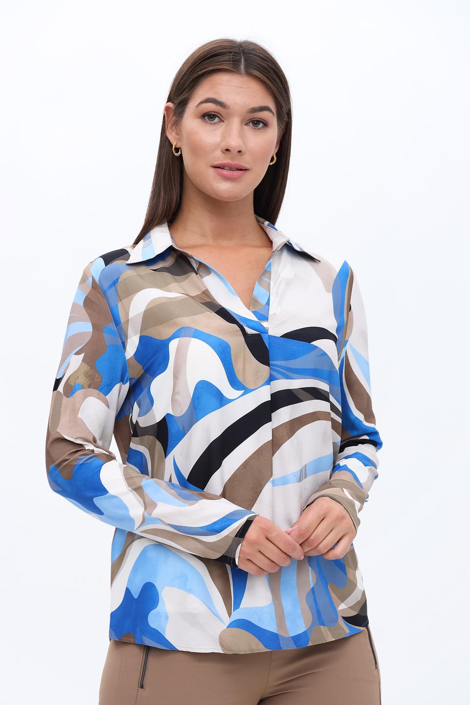 Блуза Frank Walder с абстрактным принтом