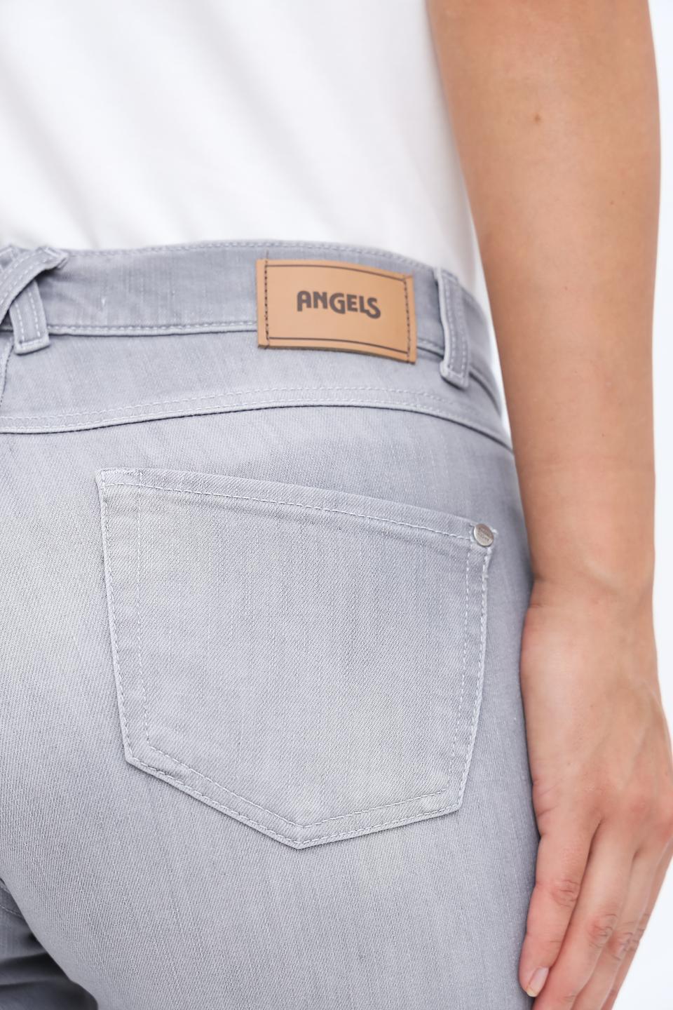 Джинсы Angels серые укороченные