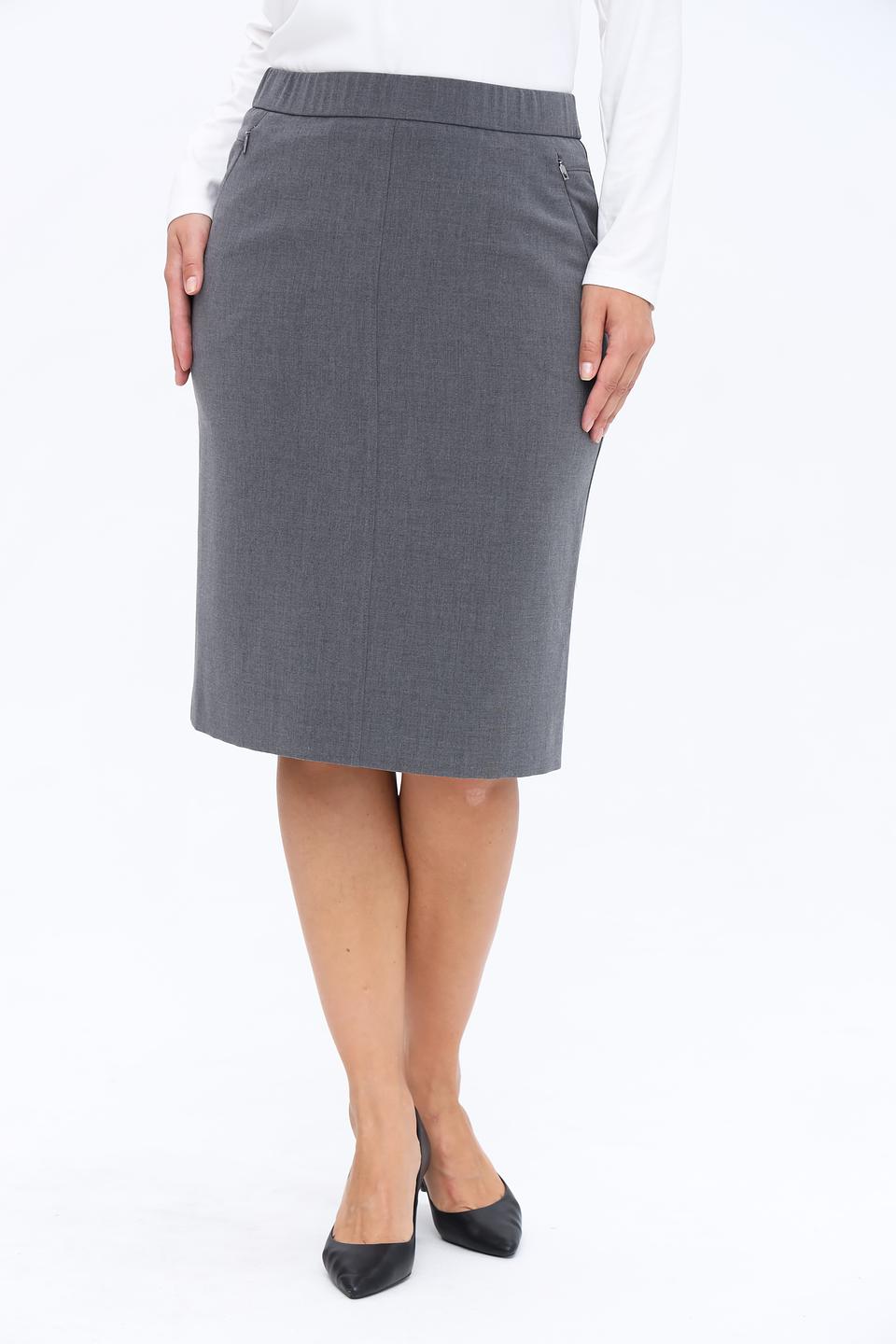 Юбка Sommer mann серая с карманами