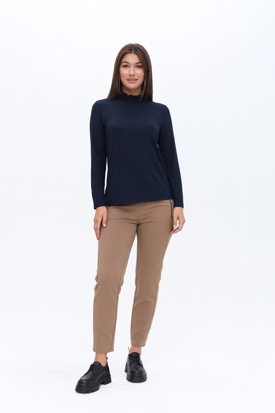 Блуза Sommer mann с воротником-стойкой