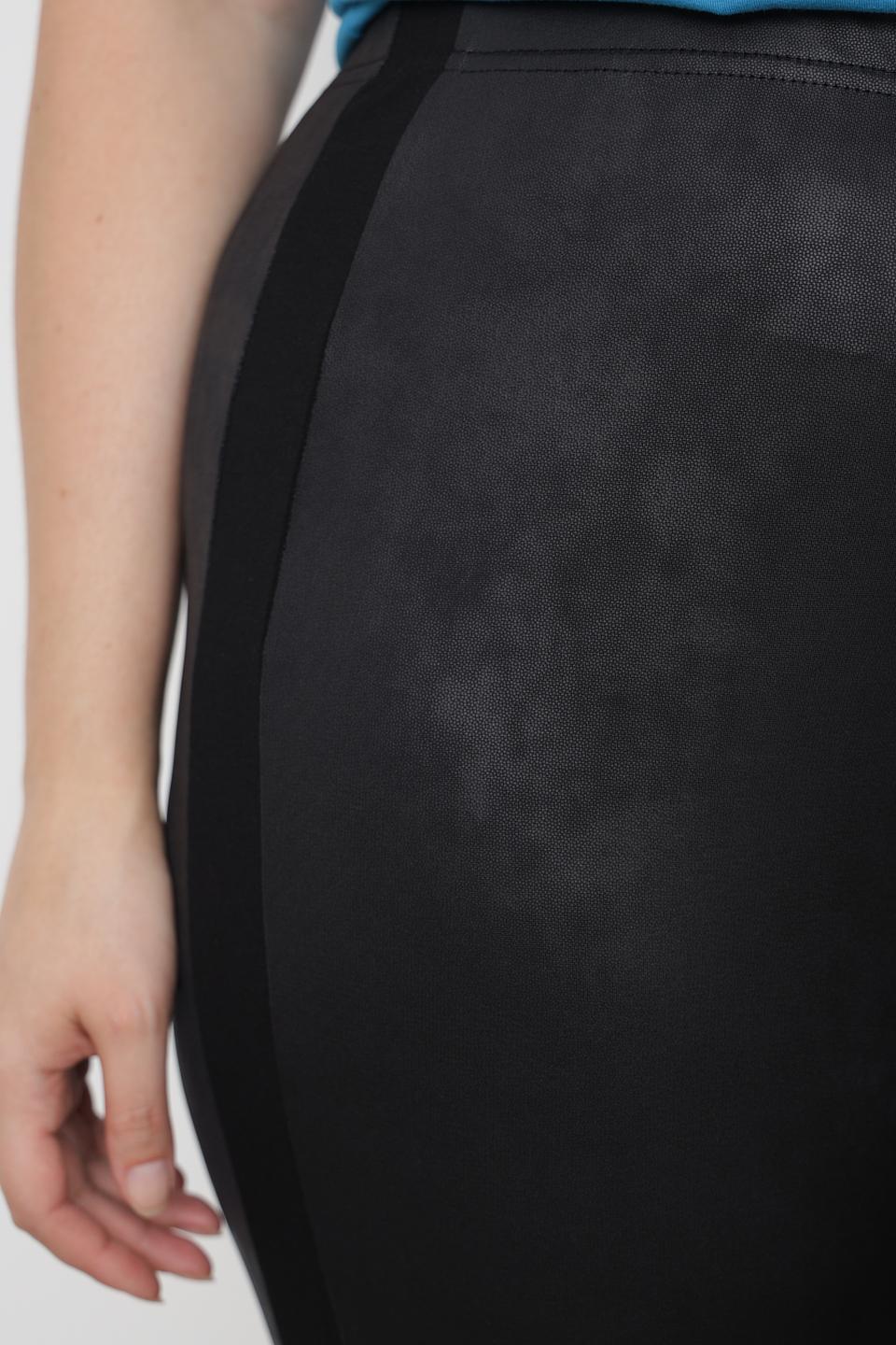 Брюки кожа Doris Streich черные