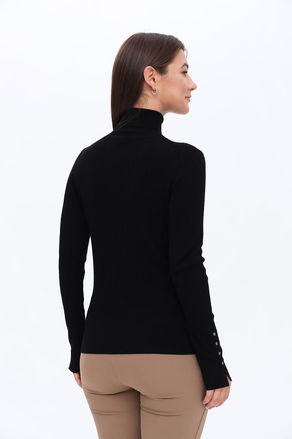 Пуловер Cinque с пуговицами чёрный