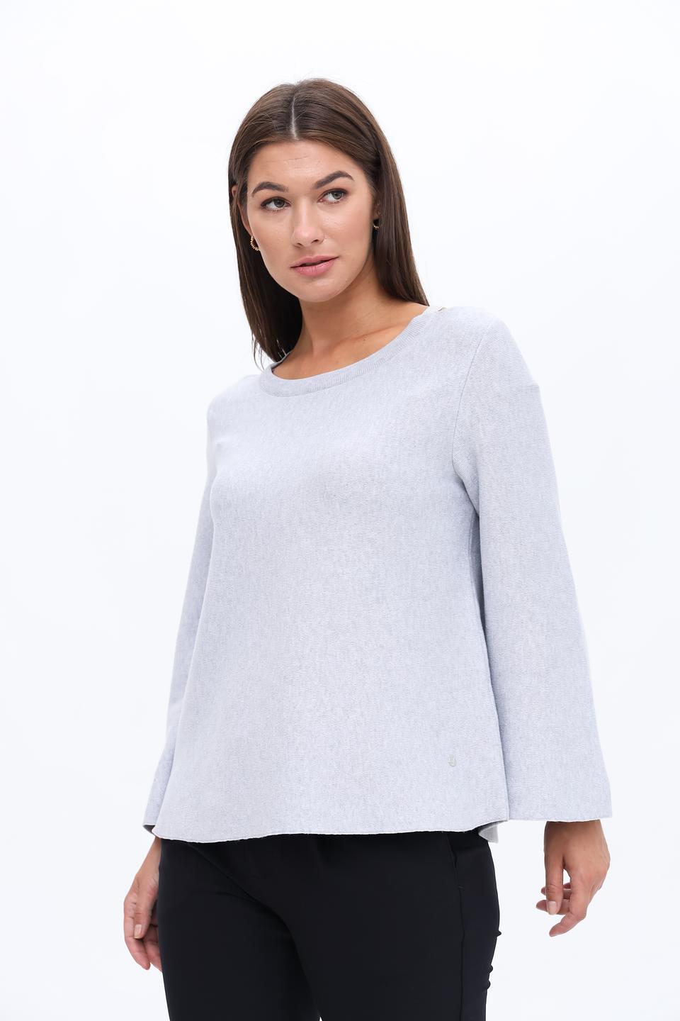 Пуловер Monari серый с вырезом