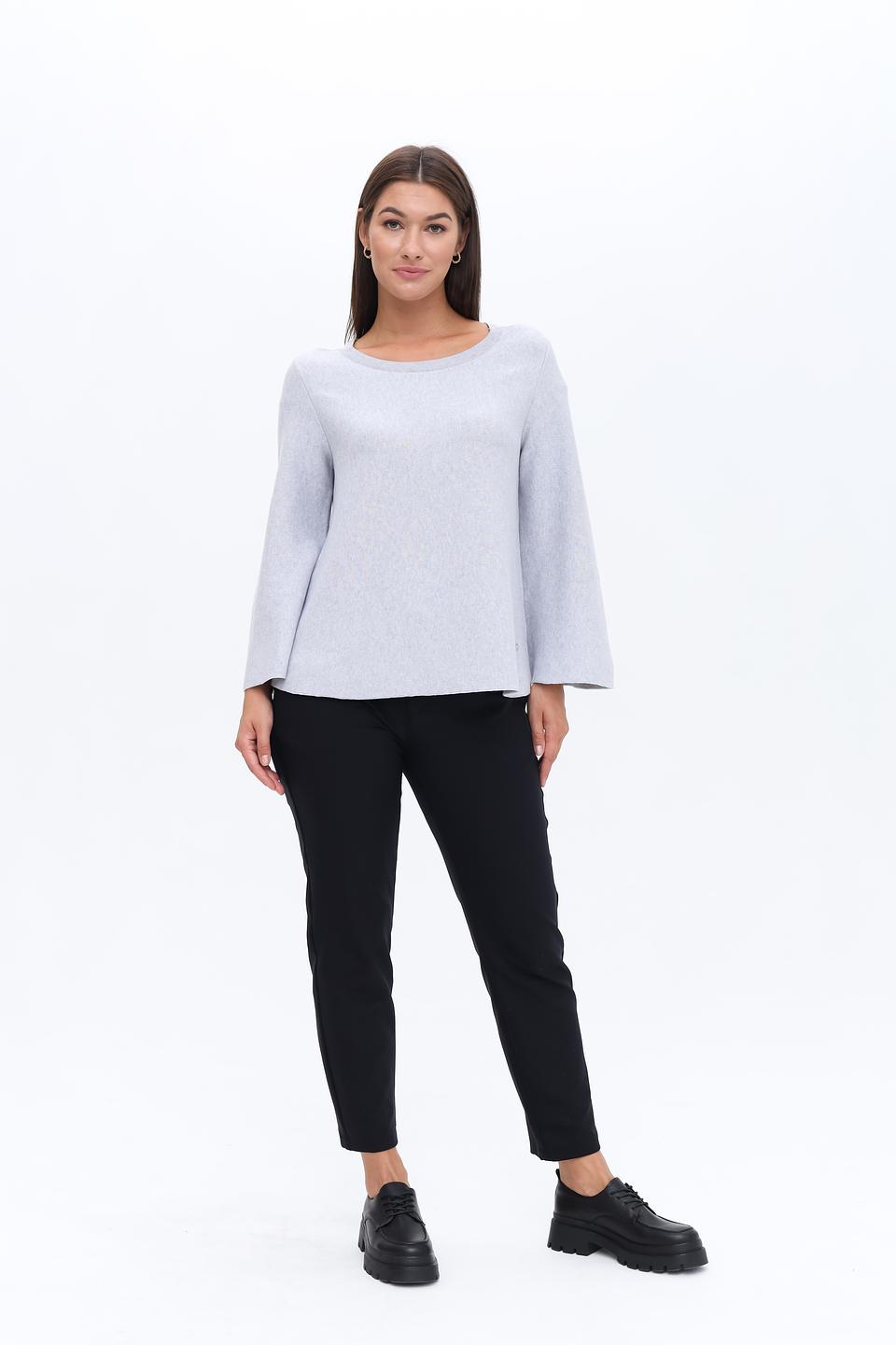 Пуловер Monari серый с вырезом