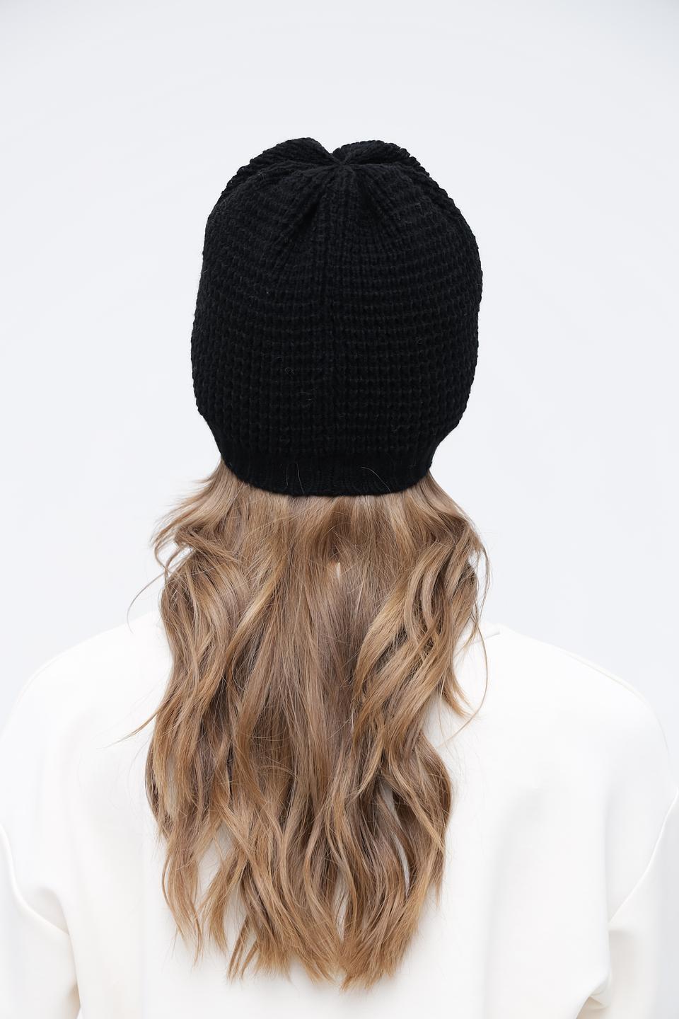 Шапка Wegener чёрная вязаная