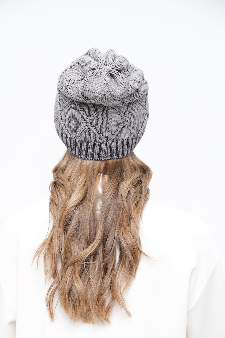 Шапка Bugatti вязаная серая