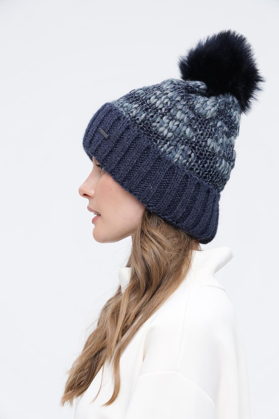 Шапка Wegener с помпоном синяя
