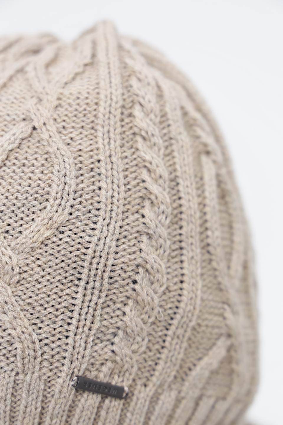 Шапка Wegener вязаная бежевая