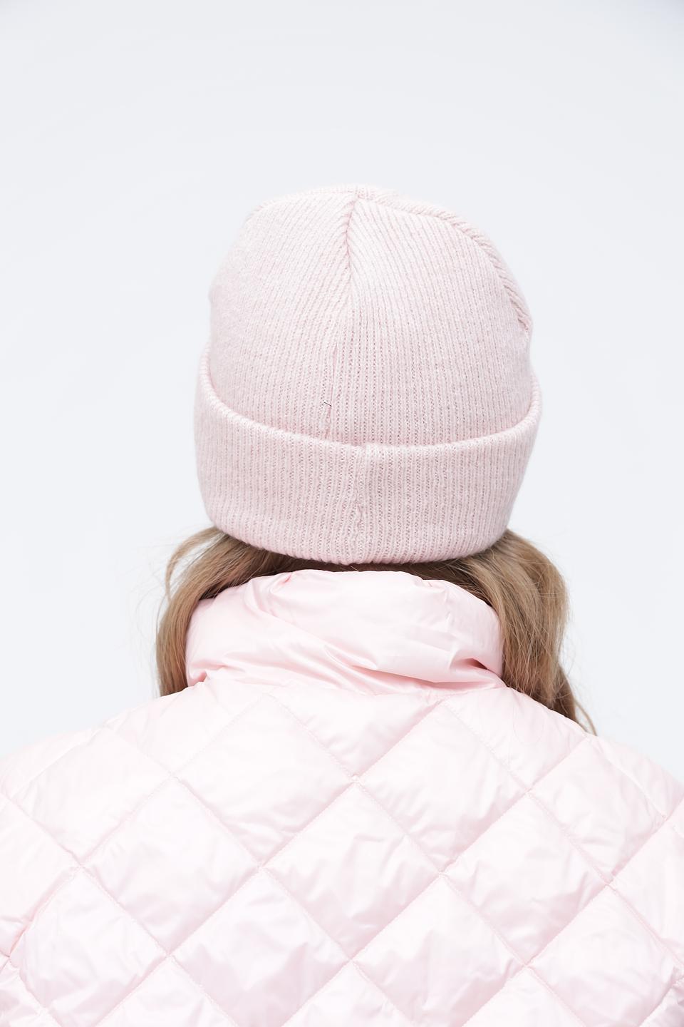 Шапка Wegener вязаная розовая