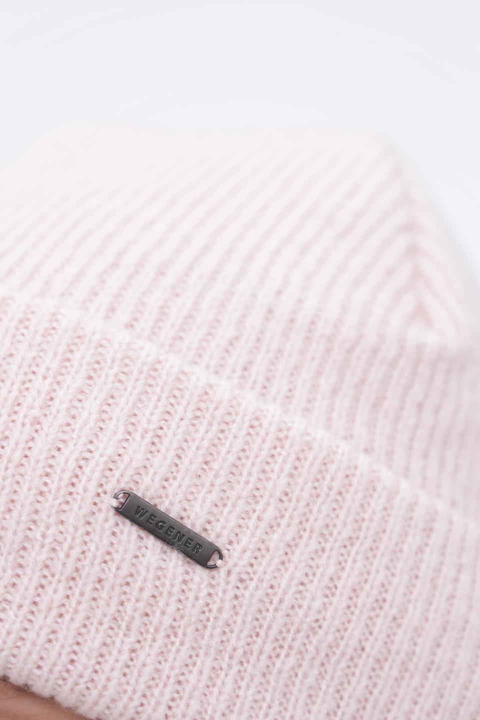 Шапка Wegener вязаная розовая