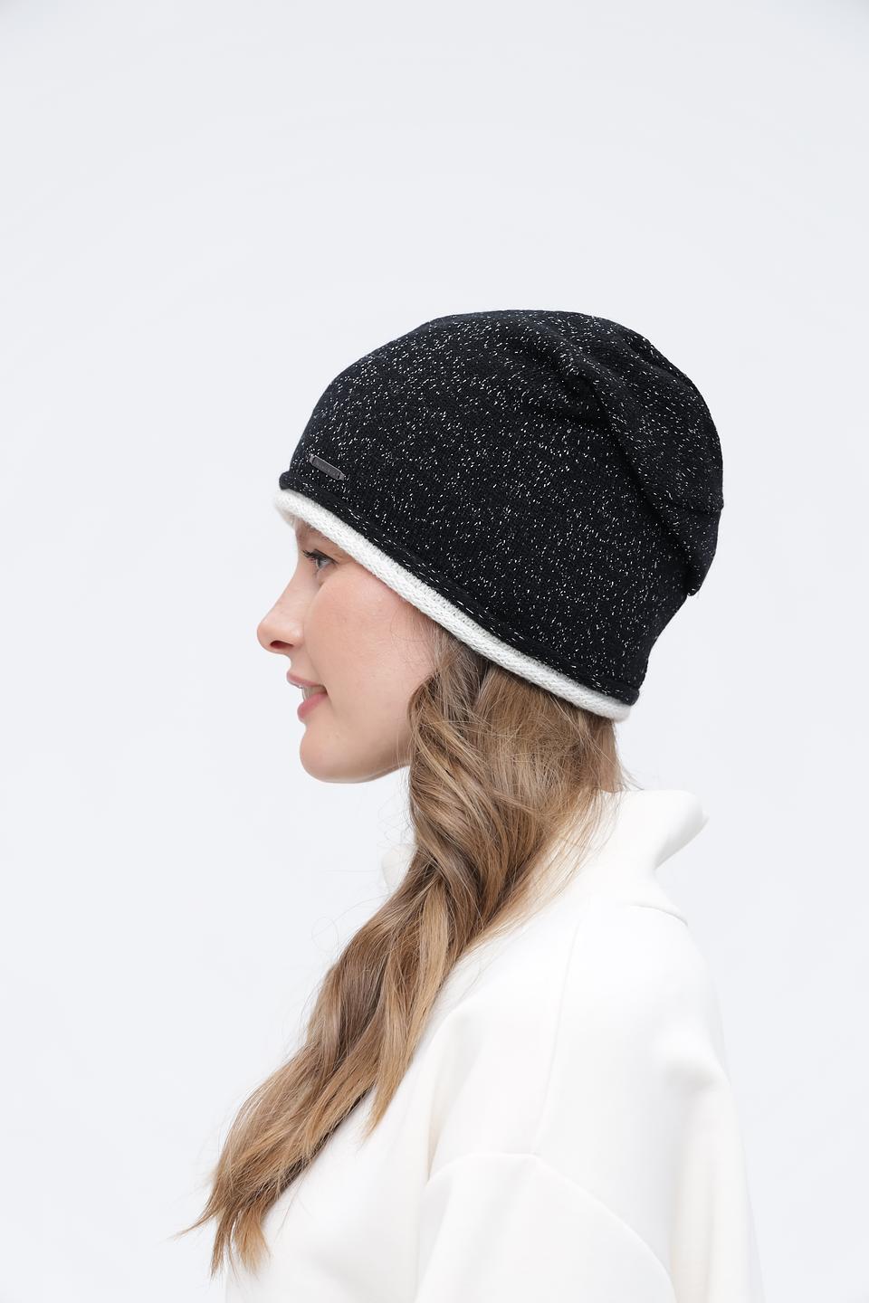 Шапка Wegener с блестками чёрная