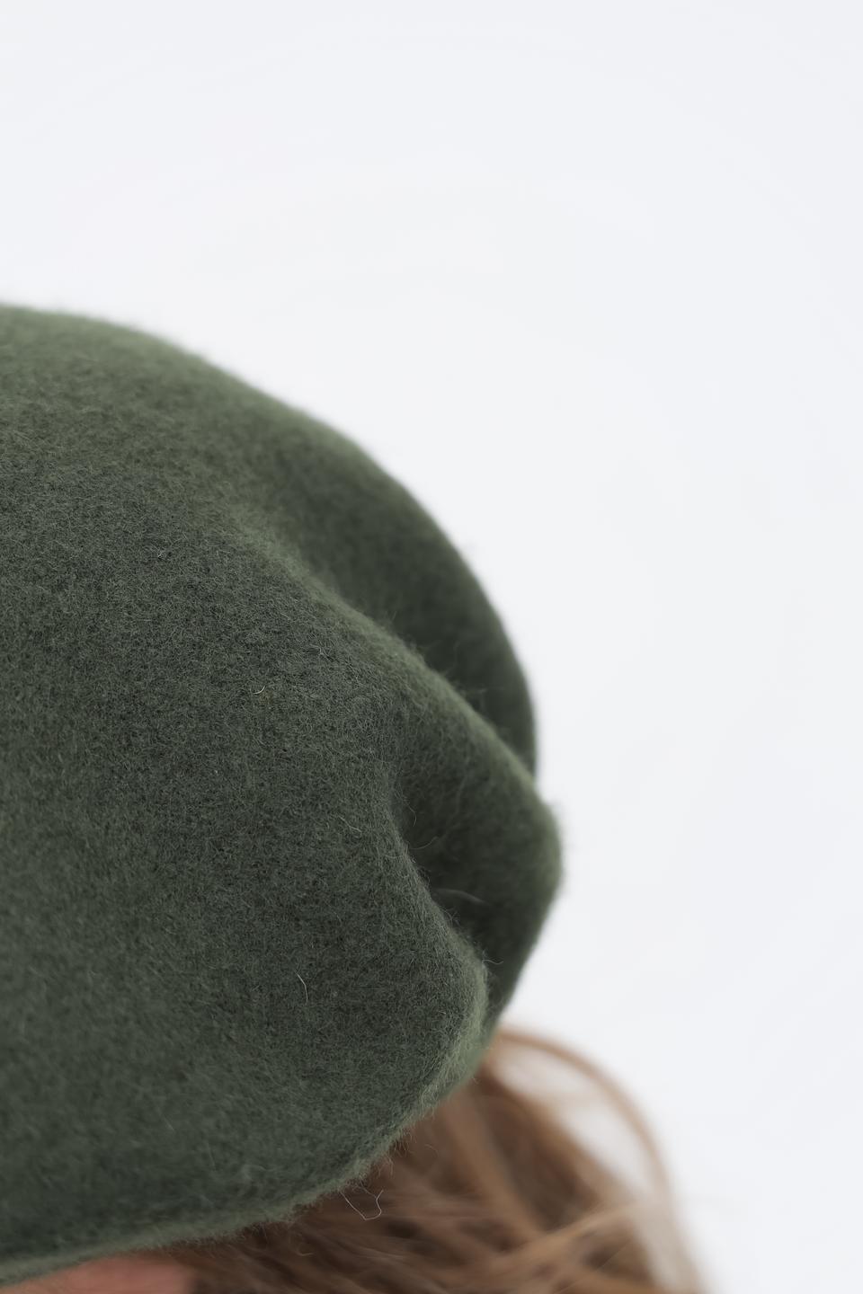 Берет Wegener шерстяной оливковый