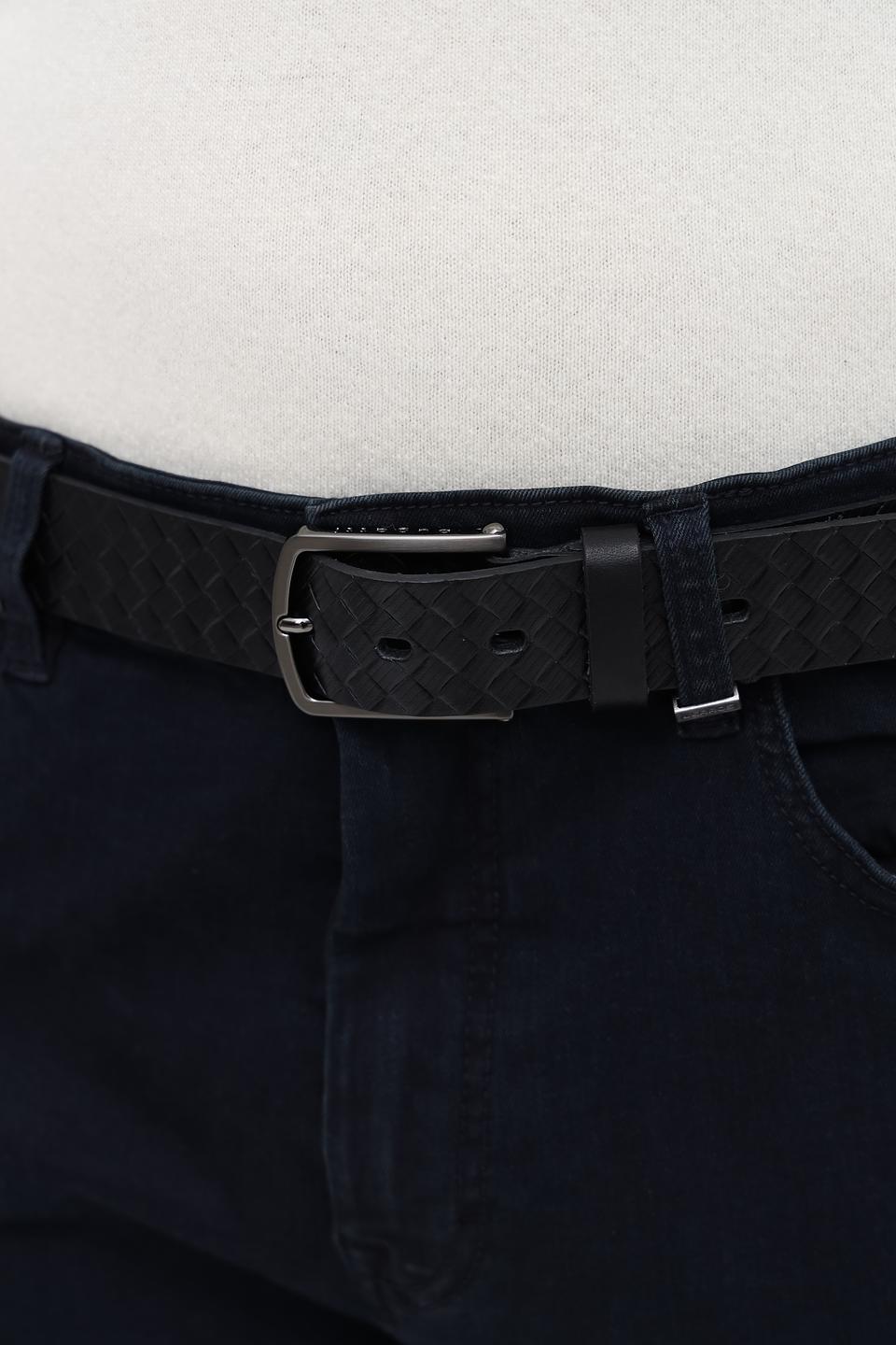 Ремень Bugatti ACC плетеный черный