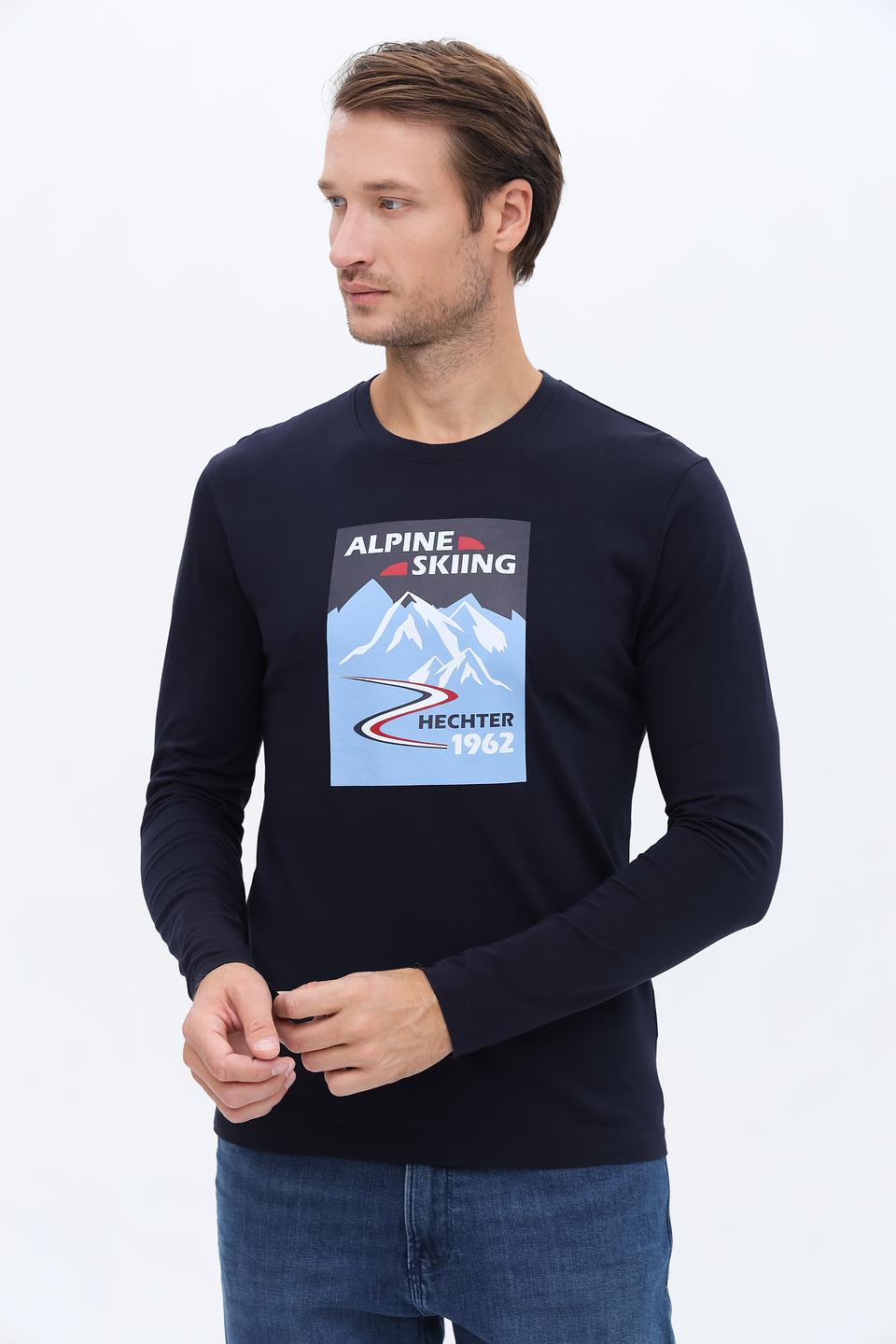 Лонгслив Hechter с принтом Alpine Skiing