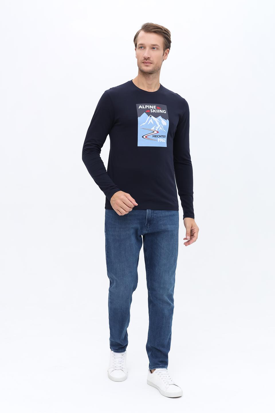 Лонгслив Hechter с принтом Alpine Skiing