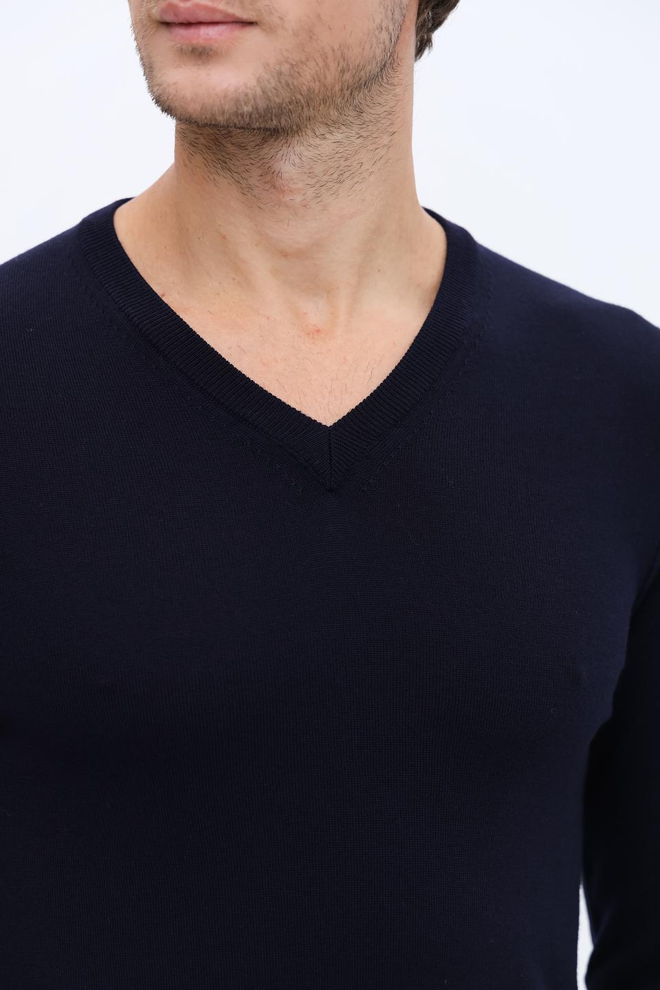 Джемпер Radi Perugia V-образный тёмно-синий