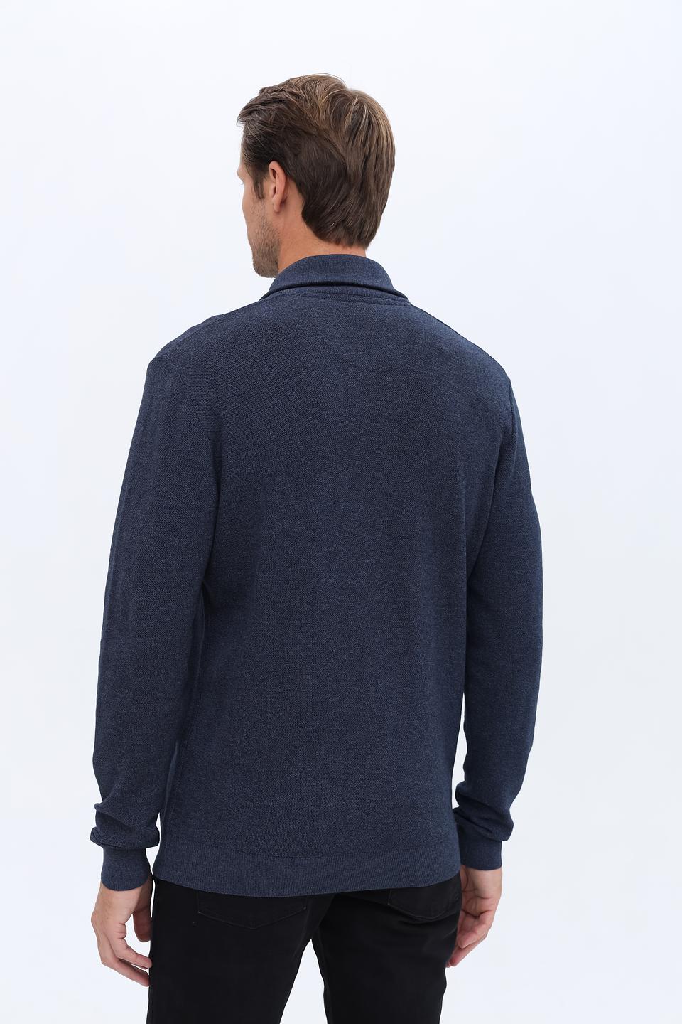 Джемпер Casa Moda с молнией синий