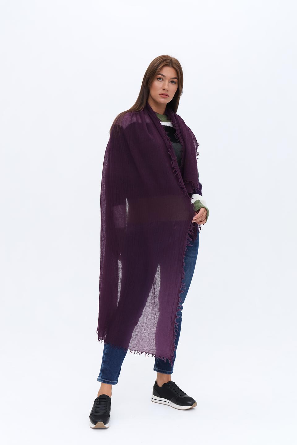 Шарф Fraas фиолетовый