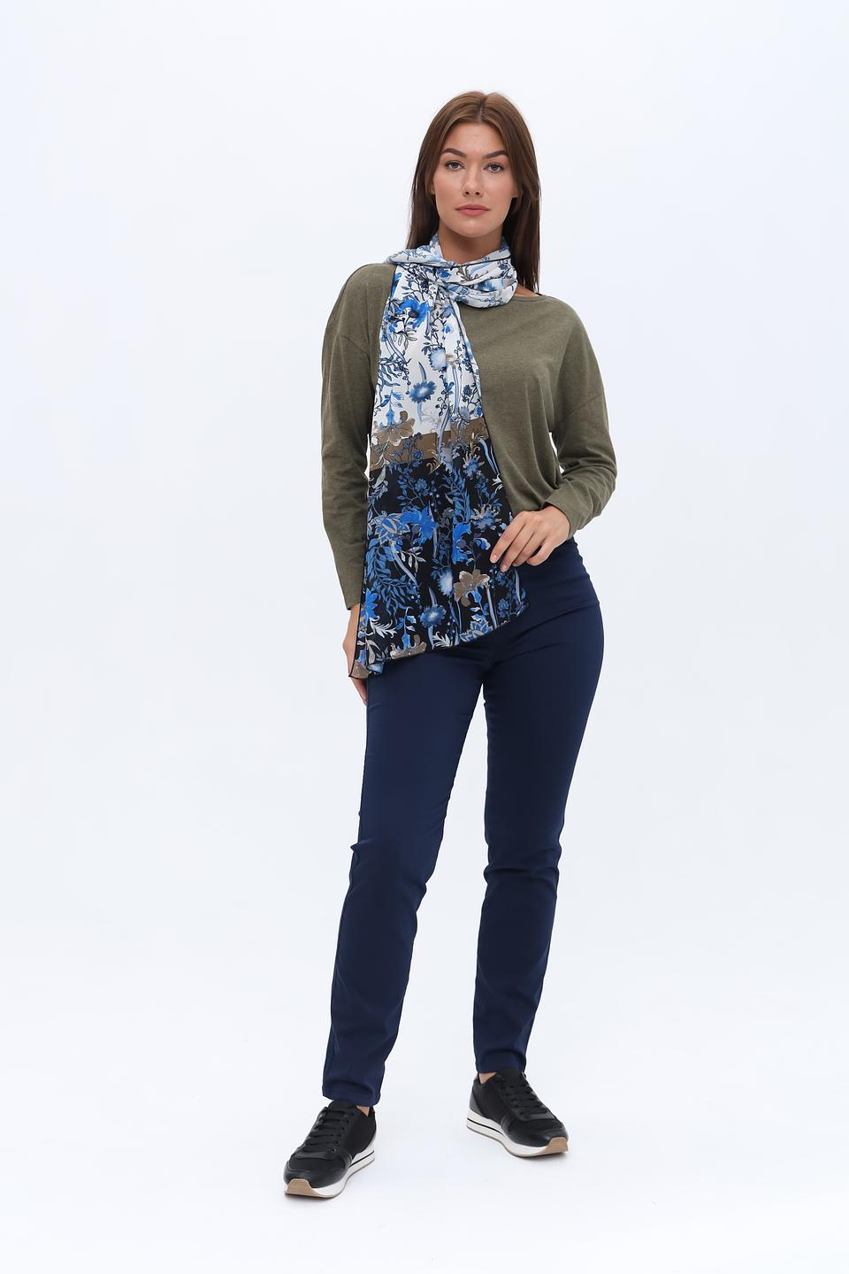 Шарф Frank Walder с цветочным принтом