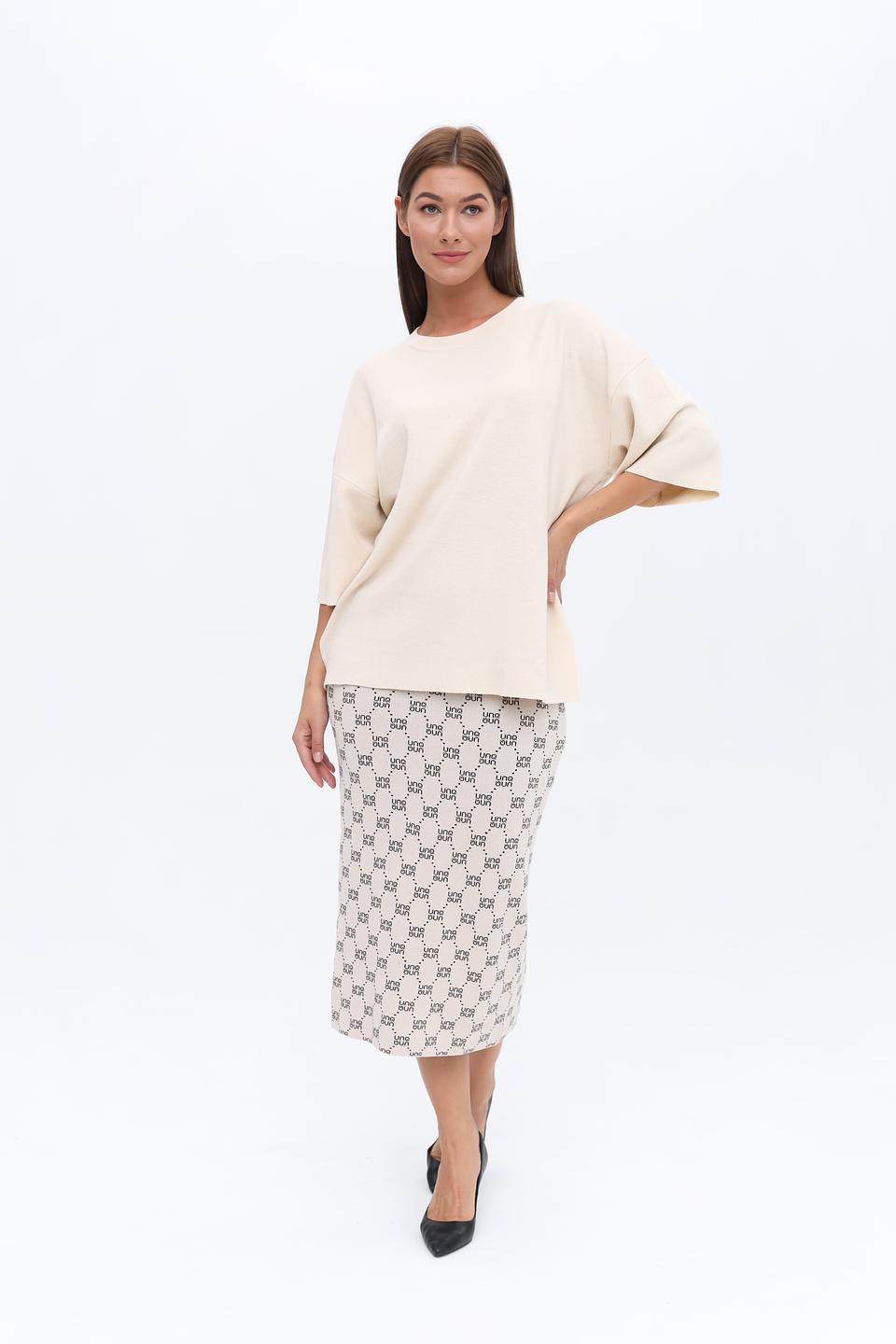 Пуловер UNQ женский бежевый