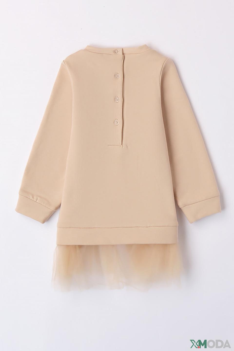 Платье Sarabanda дев. с куклой бежевое