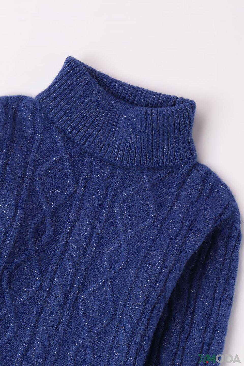 Джемпер Sarabanda дев. с косами синий