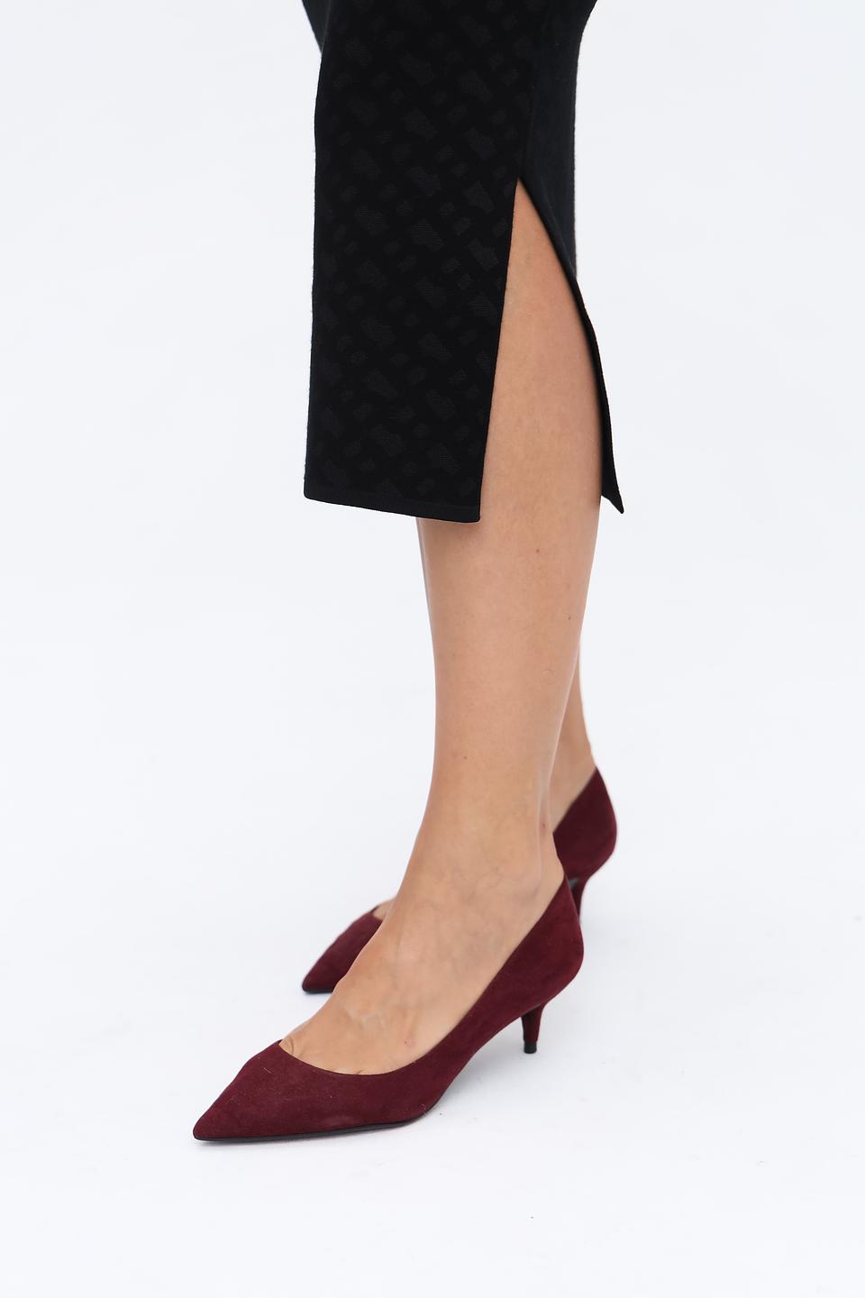 Юбка Boss Black с узором чёрная