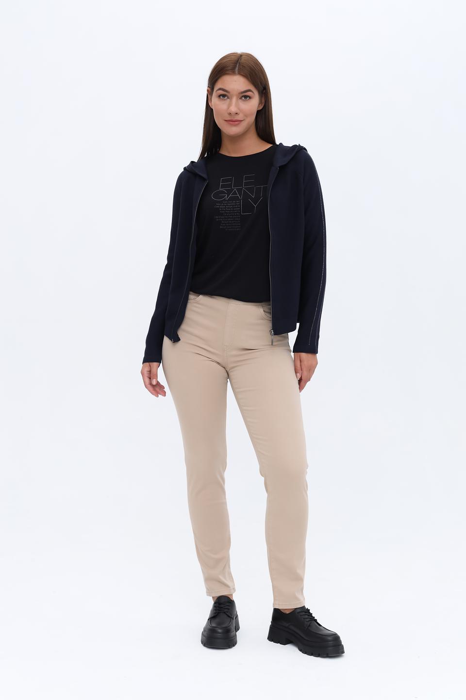 Кардиган Lebek с капюшоном тёмно-синий