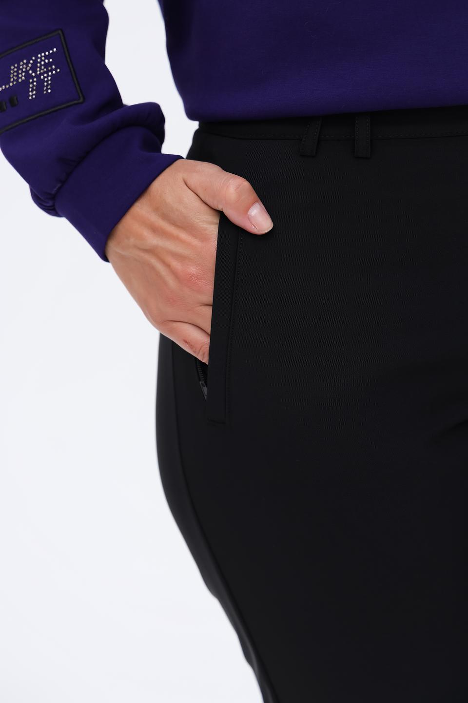 Брюки Monari чёрные с карманами