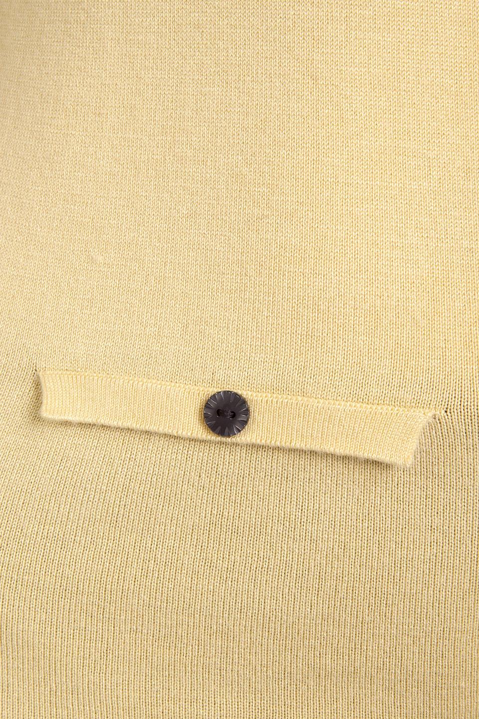 Водолазка Pezzo с пуговицами жёлтая